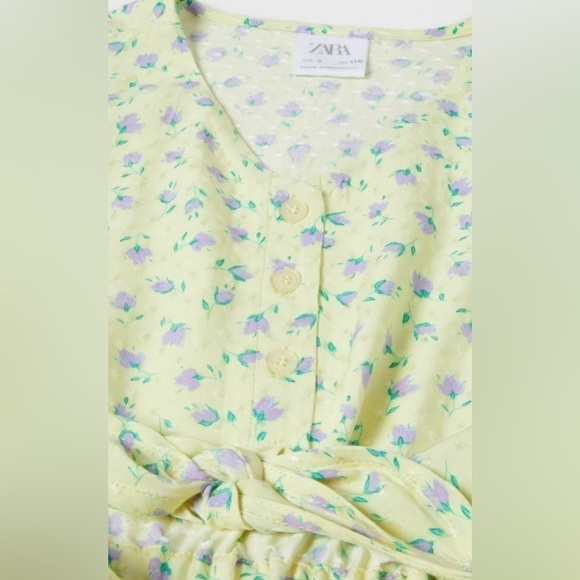 Zara Cut Out Floral Dress - Picture 4 of 8